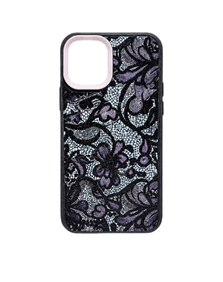 Coque avec motif en dentelle