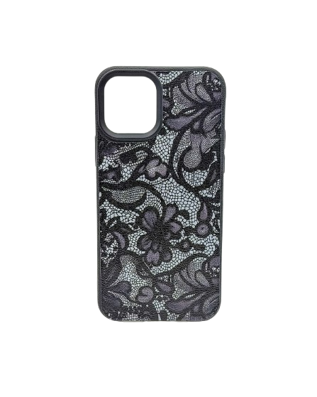 Coque avec motif en dentelle