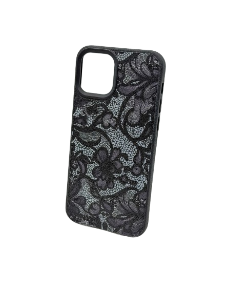 Coque avec motif en dentelle